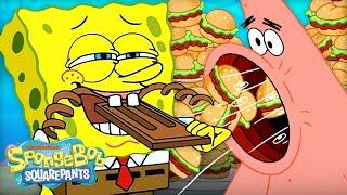 SpongeBob FEASTING For 60 Minutes Straight  | @SpongeBobOfficial