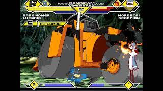 Mugen #744 Dark Homer & Lucario vs Mordecai & Scorpion