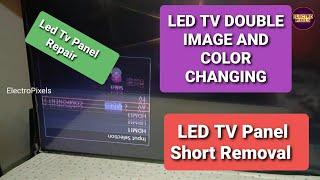 Panel Short Removal on 43 inch Panasonic Led Tv|Vgh,Vgl short Removal | Doubleimage |Panel Repairing
