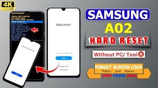 Samsung Galaxy A02 Hard Reset Unlock Android 12/13  How to Unlock Samsung A02 Without Password 2024