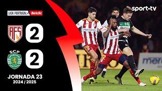 Resumo: AFS 2-2 Sporting - Liga Portugal Betclic | sport tv