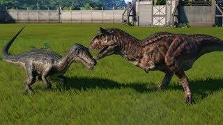 Jurassic World Evolution - BARYONYX vs CARNOTAURUS - Gameplay (PS4 HD) [1080p60FPS]