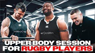 Upper Body Session With Pro Rugby Player Christ Tshiunza!