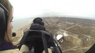 Полёт на автожире (гироплане) / Gyroplane flight