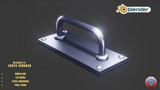 DOOR HANDLE 3D MODELLING ||  EEVEE RENDERING || BLENDER 2.9