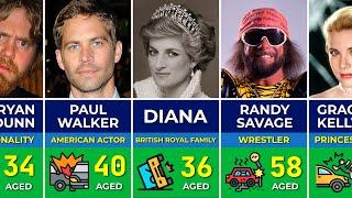  Famous People Who Died in Car Crashes