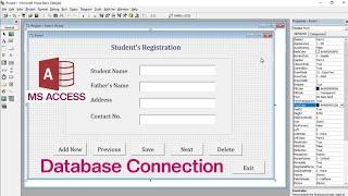 How To Connect Microsoft Access Database with Visual Basic 6.0