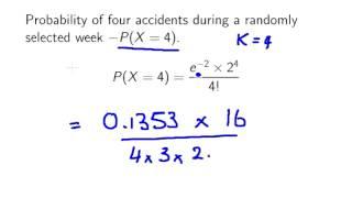 Business Statistics : Poisson Distribution Example