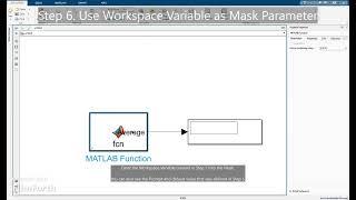 [Simulink] How to use and access Workspace Variables in MATLAB Function Block - Example