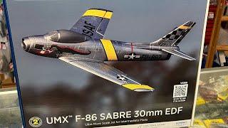 Umx F-86 Sabre 30mm EDF(most powerful umx ever…4s!)- Unboxing and initial thoughts- RC Cincy