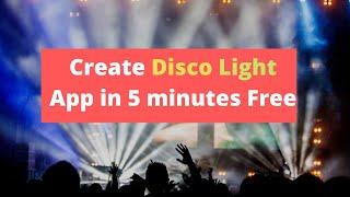 How to create disco light app for android  in mit app inventor