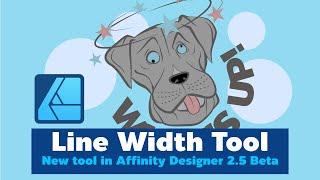 Line Width Tool in Affinity Designer