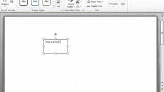 Word 2010 Tutorial Inserting Text Boxes Microsoft Training Lesson 13.4