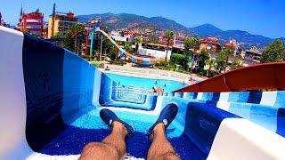 Alanya Aquapark Tüm Kaydırakları | Antalya