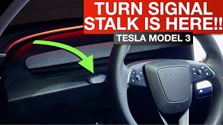 Tesla Model 3 - Turn Signal Stalk and Gear Shift Lever Are Here!!! Plus Autopilot Hack & More!!!