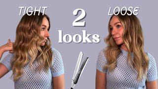 Get 2 Looks By Tweaking One Small Thing! Curling With A Flat Iron Hair Tutorial