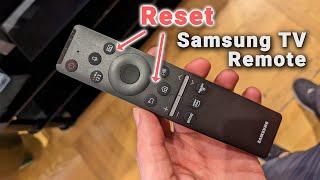 How to Reset Samsung TV Remote | Solar / New Remote