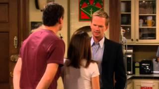 How I Met Your Mother Funny Scene Ted's Tramp Stamp Butterfly Tattoo