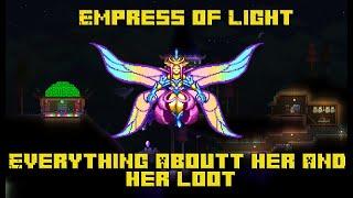 Terraria Journey's End:Empress of Light, how to summon, all her loot and killing with Pre-Golem loot