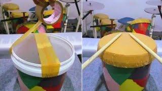 How to make a Tom Tom drum from an old bucket