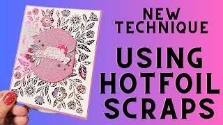 Tutorial: A New Way to Use Your Hot Foil Scraps w/ Betterpress  #teamspellbinders