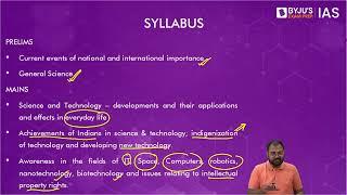 Byjus (UPSC) Science & Technology   Lecture 1 2023 11 10 07 14 49