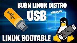 How to burn a Linux distro ISO image