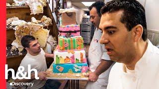 Reacción de Buddy al enterarse que dejaron caer un pastel listo | Cake Boss | Discovery H&H