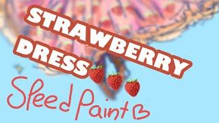 STRAWBERRY DRESS  || peachy pixel draws ||