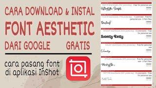 HOW TO DOWNLOAD AND INSTALL FREE FONT FROM GOOGLE DAFONT.COM - Risa Christy