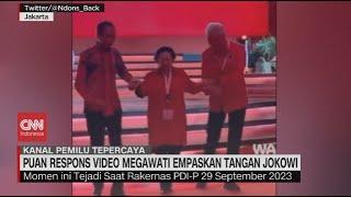 Puan Respons Video Megawati Empaskan Tangan Jokowi