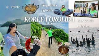 VLOG: Koreya orolida 3 kun | nimalar yedim? | koreys tilida intervyu | sayohat va ovqatlar