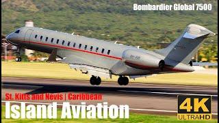 Beautiful Bird !!! VistaJet Global 7500 Arrival / Departure From St. Kitts To Turks and Caicos