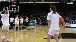  Caitlin Clark's Team Attempts To Make Logo 3 Where She Broke NCAA Scoring Record | Iowa Hawkeyes