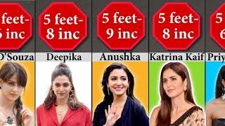 Bollywood Actress Height | Katrina Kaif | Alia Bhatt | Anushka Sharma | Deepika | Priyanka Chopra