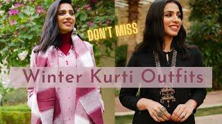 How to style Kurti in Winters  *don't miss this*