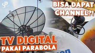 Nonton Siaran TV Digital Langsung Dari Parabola C Band & Ku Band | Parabola Jadi Antena TV Digital