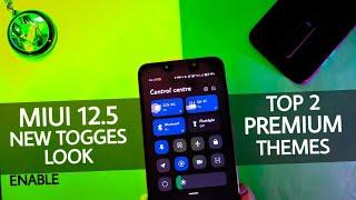MIUI 12.5 New Control Centre Toggle Change New Look in Miui 12 Themes | Dark Mod Support Themes...