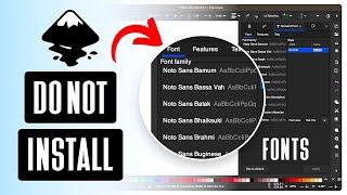 Use Fonts In Inkscape WITHOUT Installing Them