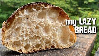 My LAZY BREAD. The most EASIEST [OPEN CRUMB] sourdough bread. | by JoyRideCoffee