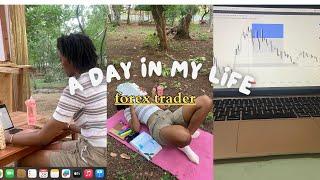 Day in The Life Of a Beginner Forex Trader| HOW I TRADED THE ICT MARKET MAKER SELL MODEL 100%