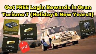 Log in & Get FREE Rewards in Gran Turismo 7’s Holiday & New Year Login Campaign!!