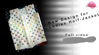 exclusive half jacket design with full details.... #neelcreations #knitting designs