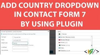 How to add Country Drop Down in contact form 7