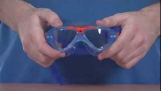 Aqua Sphere Vista Junior Goggle - Blue and Orange - www.simplyswim.com