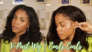 IT’S GIVING GROWING FROM MY SCALP!!! | V PART WIG • CURLS CURLS