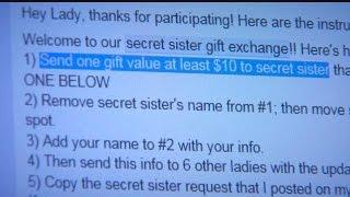 'Secret sister gift exchange' exposed as pyramid scheme