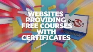 Websites for free online courses | Free courses online with certificates | Free courses online [New]