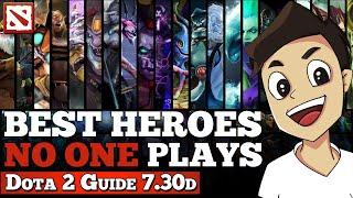 Best 5 Heroes that NO ONE PLAYS in Dota 2 7.30d