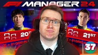 WE HAVE HUGE GRID PENALTIES IN BAKU | F1 Manager 2024 CREATE-A-TEAM EP 37